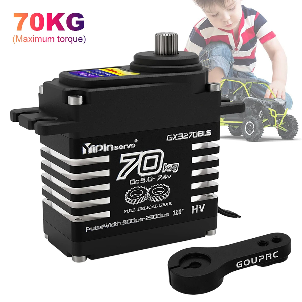 Rc Hobby Tools - มอเตอร์บรัชเลสแรงบิดสูง 70 กก. 1/2 ชิ้น ดิจิตอลเซอร์โว