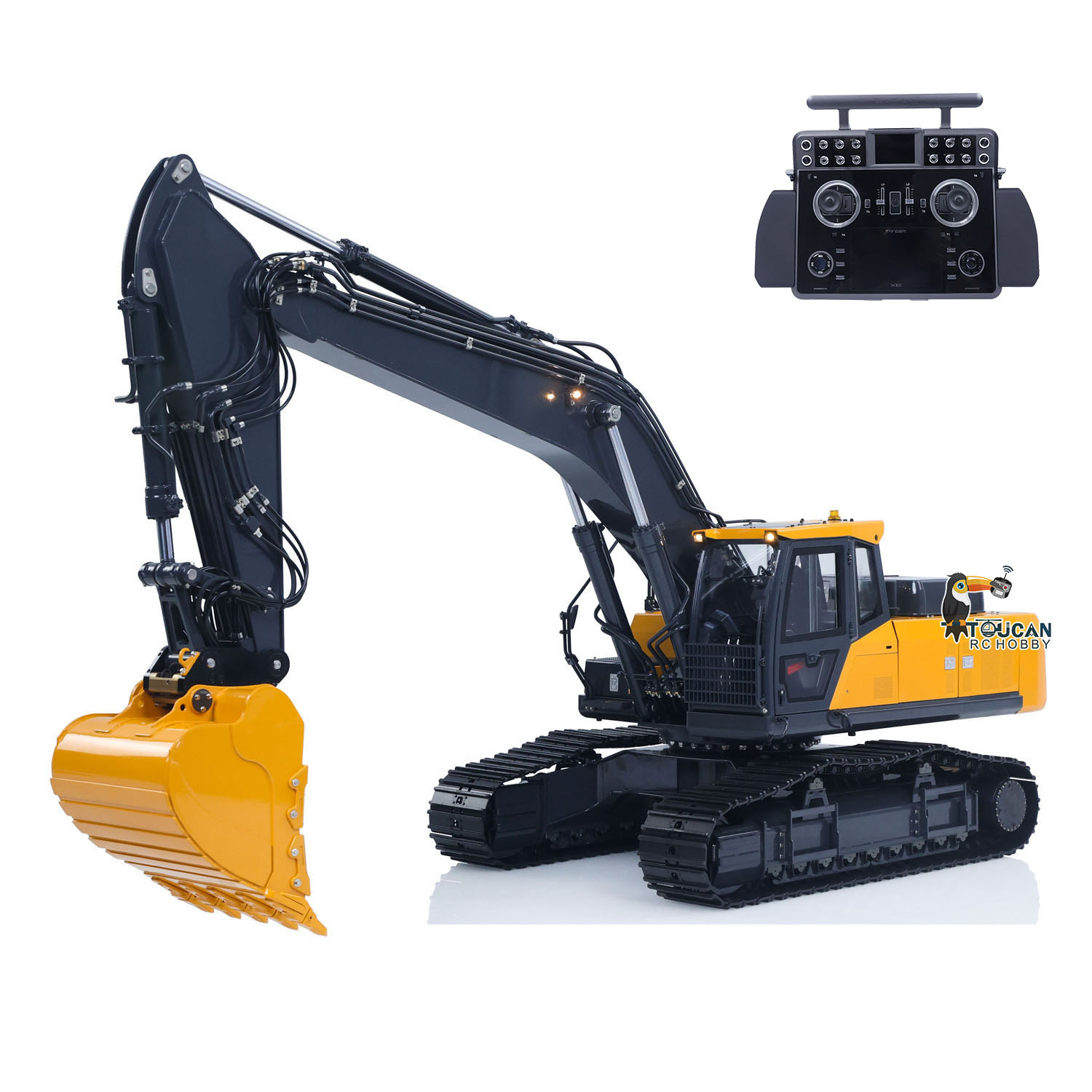 Rc Excavator Hobby - รถขุดไฮดรอลิกควบคุมด้วยวิทยุ 1/14 Metal E400 SFROG Pro