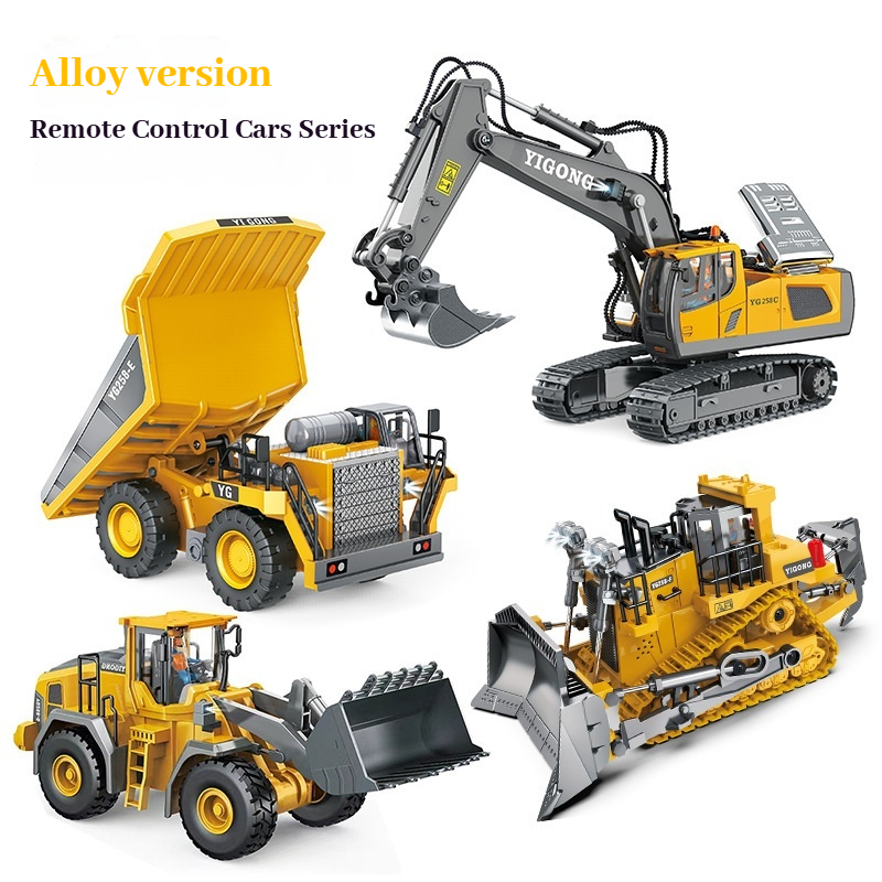 Rc Excavator Hobby - YIGONG รถวิศวกรรมควบคุมระยะไกลแบบอัลลอยด์ 2.4G ไร้สาย รถขุด รถดันดิน