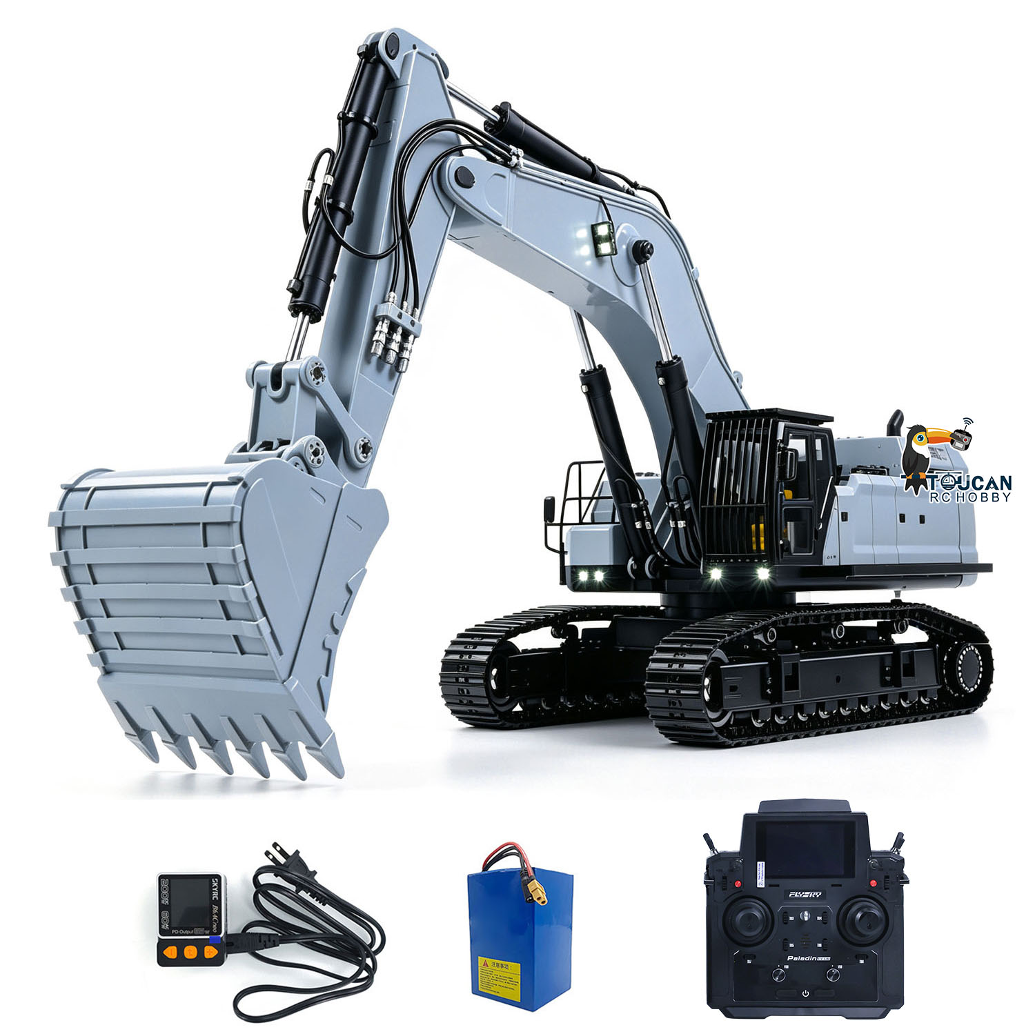 1/12395F RC รถขุดไฮดรอลิกหนักแ - Rc Excavator Hobby บทวิจารณ์และราคา