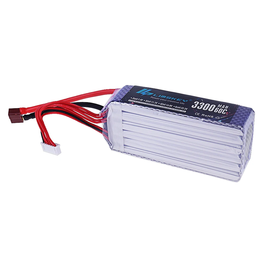 แบตเตอรี่ลิโพ 3300mAh 22.2V 60 - Rc Hobby Brand บทวิจารณ์และราคา