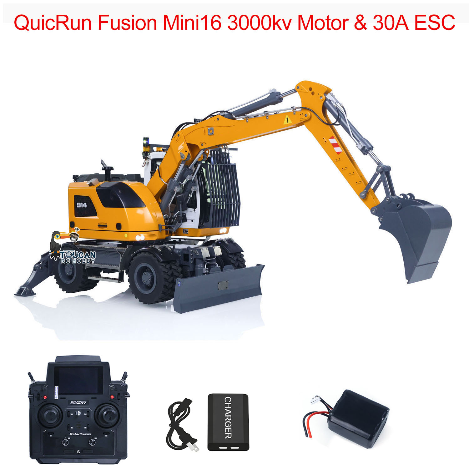 รถขุดไฮดรอลิก RTR 1/14 RC รุ่น - Rc Excavator Hobby บทวิจารณ์และราคา