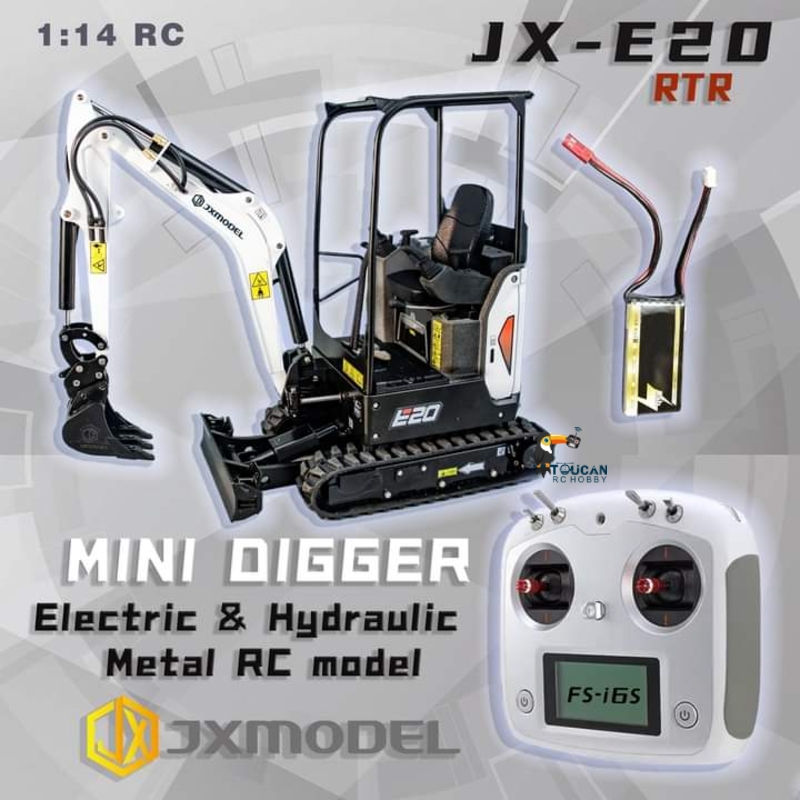 รถขุดขนาดเล็ก RTR JX E20 RC รุ - Rc Excavator Hobby บทวิจารณ์และราคา
